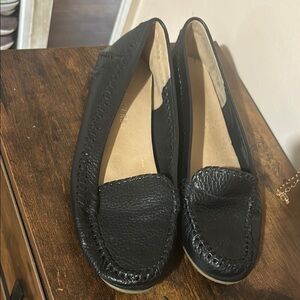 Black Leather Loafers